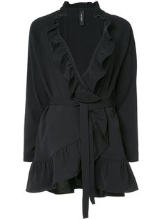 frill-trim belted jacket Marc Cain