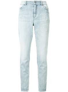 faux-pearl embellished jeans Marc Cain