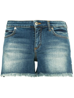 contrast pocket denim shorts Versace Collection