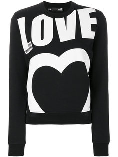 толстовка с принтом логотипа Love Moschino