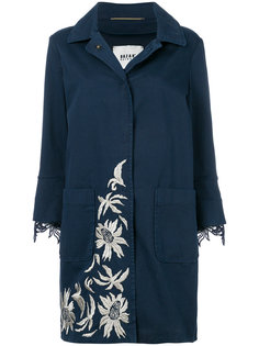 пальто с цветочной вышивкой и кружевной отделкой Bazar Deluxe