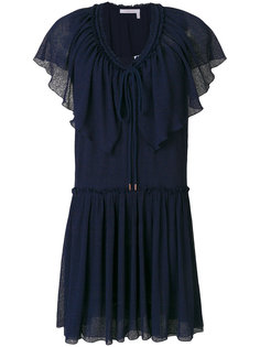 платье мини с оборками  See By Chloé