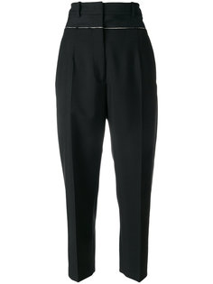 укороченные брюки с высокой посадкой Jil Sander