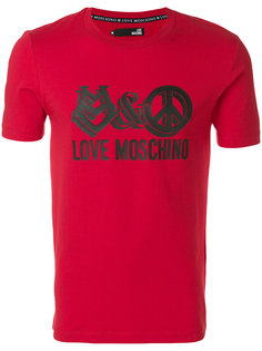 logo print T-shirt  Love Moschino