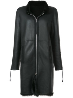 reversible zip-up coat Oscar de la Renta
