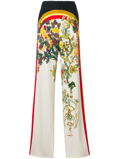 широкие брюки с цветочным принтом  Etro