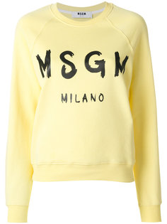 толстовка с логотипом MSGM