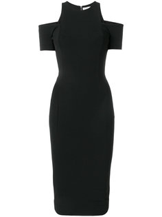 приталенное платье с открытыми плечами  Victoria Beckham