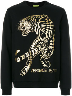 tiger print sweatshirt Versace Jeans