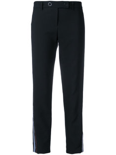 брюки с полосками и логотипом  Versace Jeans