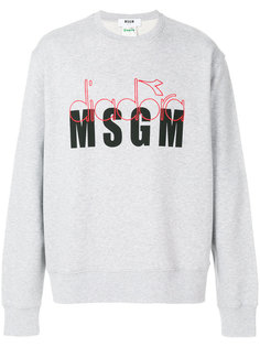 толстовка  с логотипом MSGM X Diadora MSGM