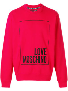 толстовка с принтом-логотипом Love Moschino