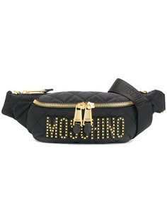 сумка на пояс с логотипом  Moschino