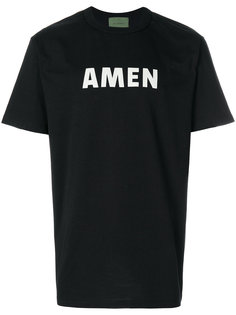 футболка с принтом логотипа Amen Amen.