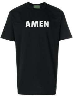 футболка с принтом логотипа Amen Amen.