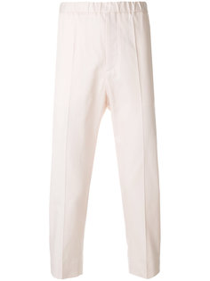 укороченные брюки с эластичным поясом Jil Sander