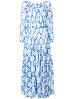 длинное платье с орнаментом Ermanno Scervino