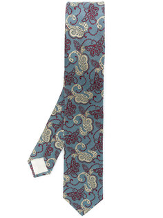 галстук с вышитым узором "пейсли" Prada