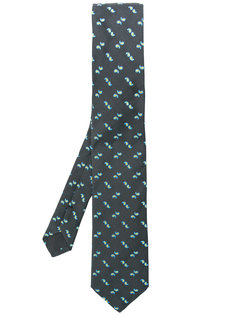 галстук с вышивкой "пейсли" Prada