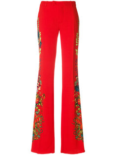 расклешенные брюки с цветочным принтом Etro