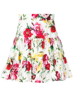 мини-юбка с принтом роз Dolce &amp; Gabbana