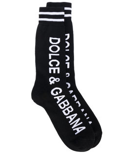 носки с принтом-логотипом Dolce &amp; Gabbana