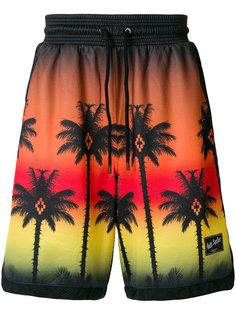 palm sunset bermuda shorts Marcelo Burlon County Of Milan