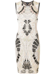 платье с симметричным принтом Just Cavalli