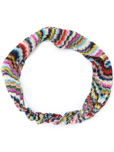 повязка на голову с полосатым узором Missoni