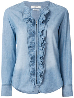 джинсовая блузка с оборкой  Isabel Marant Étoile