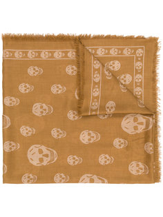 skull print scarf Alexander McQueen