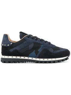 кроссовки Rockrunner с камуфляжным узором  Valentino