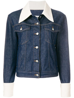 джинсовая куртка с контрастной отделкой  Mm6 Maison Margiela