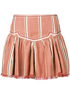 мини-юбка в полоску с оборкой  Isabel Marant Étoile