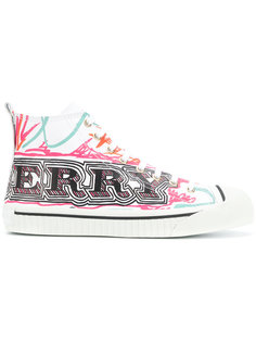doodle print high-top sneakers Burberry