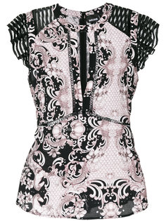 топ с принтом designer Just Cavalli