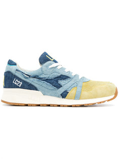 перфорированные кроссовки с панельным дизайном Diadora