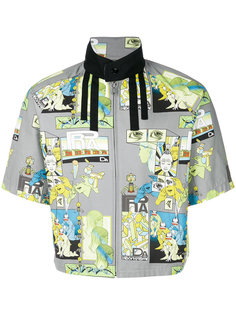 comic print jacket Prada