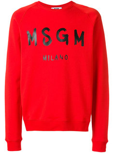 branded sweatshirt MSGM