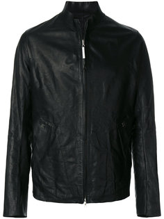 zipped leather jacket Isaac Sellam Experience