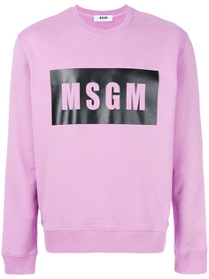 толстовка с логотипом MSGM