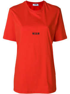 футболка с логотипом  MSGM