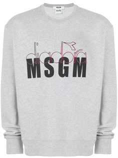 толстовка с логотипом MSGM X Diadora MSGM