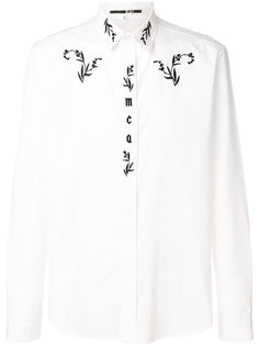 рубашка с вышивкой McQ Alexander McQueen