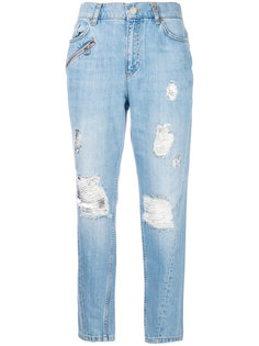 distressed boyfriend jeans Versace Jeans