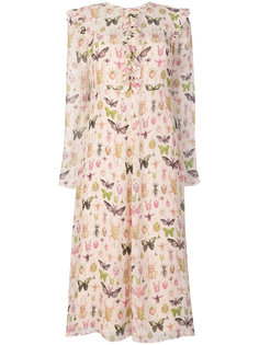 insect print midi dress Red Valentino