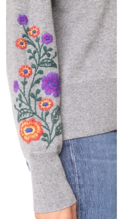 Autumn Cashmere Embroidered Cashmere Sweater