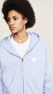 Baja East Be Stripe Zip Hoodie