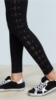 David Lerner X Cross Lace Up Leggings