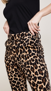 FRAME Cheetah Flare Trousers